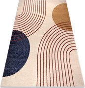 Koberec FUSION 0001 béžový / bordový