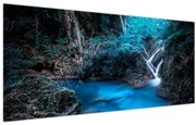 Obraz - Magická noc v tropickom lese (120x50 cm)