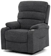 Autronic BONTEC Polohovacie kreslo, elektrické káblové ovládanie, šedá, látka, TV-S8348 GREY2 Farba: Béžová