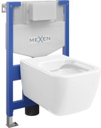 Mexen Fenix XS-F, podomietkový modul a závesné WC Stella, biela, 6803368XX00