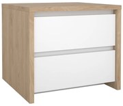 Biely/v prírodnej farbe nočný stolík Next – Tvilum