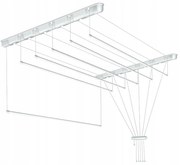Erga Erga, stropný vešiak na sušenie bielizne 6x80 cm, biela, ERG-SEP-10SUSSUF6PP08