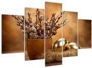 Obraz vajec a mačičiek (150x105 cm)