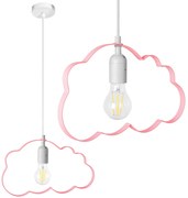 Toolight CLOUD, závesné svietidlo 1xE27, svetlá jasná ružová, OSW-00451