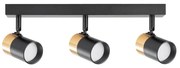 Zuma Line 2204BD-3-BK - Bodové svietidlo FORI 3xGU10/50W/230V čierna/zlatá