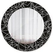 Geometrický vzor Okrúhle dekoračné zrkadlo