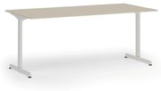 Kancelársky stôl PRIMO BETA, 1800 x 900 mm, biela podnož, breza