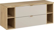Comad Kúpeľňová skrinka pod umývadlo na dosku set Dalia Cashmere 120 kašmír/dub cremona