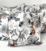 Obliečka na vankúš Fairytale Forest Grey Veľkosť: 40x40 cm