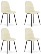 Set štyroch jedálenských stoličiek COMO béžový (4 ks)