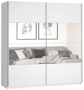 Skriňa 2d posuvné so zrkadlom 221 Beta 58 biela