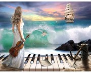 785336 NORIMPEX 5D Diamantová mozaika - Huslistka