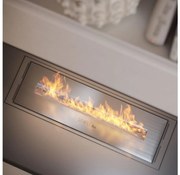 InFire - Vstavaný BIO krb 5,5x50 cm 3kW chróm