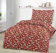 Obliečky bavlnené Vianočné obliečky Santa Claus TiaHome - 1x Vankúš 90x70cm, 1x Paplón 140x200cm