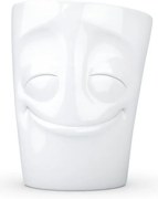 Biely spokojný porcelánový hrnček s uškom 58products, objem 350 ml