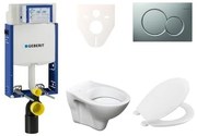 Cenovo zvýhodnený závesný WC set Geberit na zamurovanie + WC S-Line S-line Pro 110.302.00.5NR3