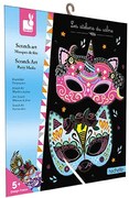 Kreatívna sada vyškrabovacie obrázky Party Masky Janod Atelier Mini