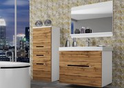 Kúpeľňový nábytok Belini  dub wotan + umývadlo + zrkadlo  ROD M 2/0/W/DW/0/ZW