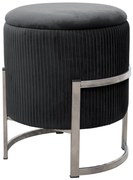 Taburet PURTO čierny