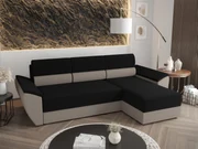 Rohová sedacia súprava Radiant L2 (čierna + sivá) (P). Akcia -20%. Vlastná spoľahlivá doprava až k Vám domov. 1057456