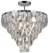 Milagro Luster na tyči CHELSEA 6xE14/40W/230V pr. 50 cm lesklý chróm MI2701