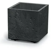 Kvetináč SIERRA SQUARE BETON EFFECT 38,5 cm,čierna, M