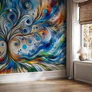 Fototapeta - Farebný energický strom (147x102 cm)