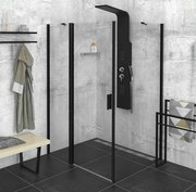 Polysan Polysan, Zoom Line Black obdĺžniková sprchová zástena 1000x800mm L/P varianta, ZL1310BZL3280B