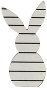 Veľkonočný drevený králik WHITE BUNNY 14 cm biely