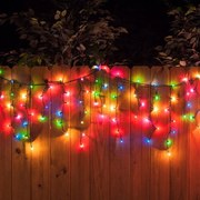 ACA Lighting LED vianočné svetelný záves, 3x0,6m, RGB farba svetla, IP44, 144 LED, 8 funkciou