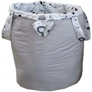 Detský kôš na hračky ANIMALS - MADAGASKAR - šedý