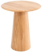 Okrúhly odkladací stolík z dubového dreva ø 40 cm Mushroom – Gazzda