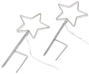 Zapichovacie LED dekorácie do záhrady, 2 ks, malé