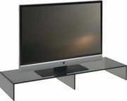 XXXLutz TV NADSTAVEC, sklo, sivá Xora - TV nábytok - 002757005406