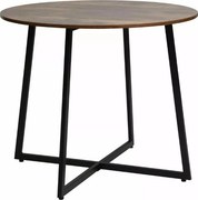 AKCIA Okrúhly jedálenský stôl LUNA 90 cm, rustikálne hnedá II. akosť