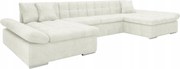 Rohová sedacia súprava Agnara (biela)