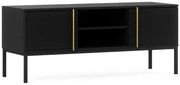 TV stolík LANZZI 120x40 cm, čierny