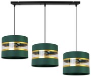 Závesné svietidlo Elegance, 3x textilné tienidlo (mix 6 farieb), (výber z 2 farieb konštrukcie), g