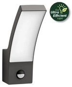 Philips 8720169263819 UltraEfficient Splay vonkajšie nástenné svietidlo so senzorom PIR LED 3,8W/800lm 2700K IP44 antracit