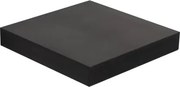 Nástenná polica Basic 25 cm, čierna%