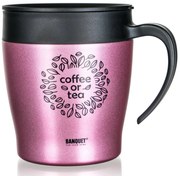 Banquet Termohrnček cestovný TAZZA 330 ml, ružová