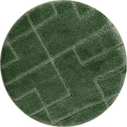 Kúpeľňový koberček SUPREME LINES línie, zelený kruh