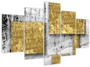 Obraz - Zlaté štvorce N⁰3 (150x105 cm)