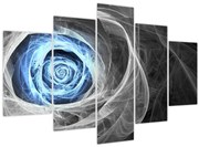 Obraz - Abstraktné ruže modrá (150x105 cm)