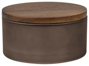 Hnedý sklenený kúpeľňový organizér na vatové tampóny Modest – Mette Ditmer Denmark