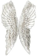 Angel Wings nástenná dekorácia strieborná 61x106cm