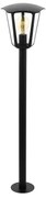 Eglo 98123 - Vonkajšia lampa MONREALE 1xE27/60W/230V IP44 výška 995 čierna