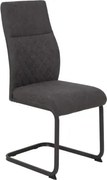 Jedálenská stolička Samira, tmavo šedá látka%