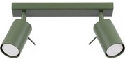 Sollux SL.1501 - Bodové svietidlo RING 2xGU10/10W/230V zelená