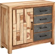 XXXLutz ŠIROKÁ KOMODA, indický palisander, prírodná farba, 100/85/40 cm Livetastic - Online Only drobný nábytok - 000377014301